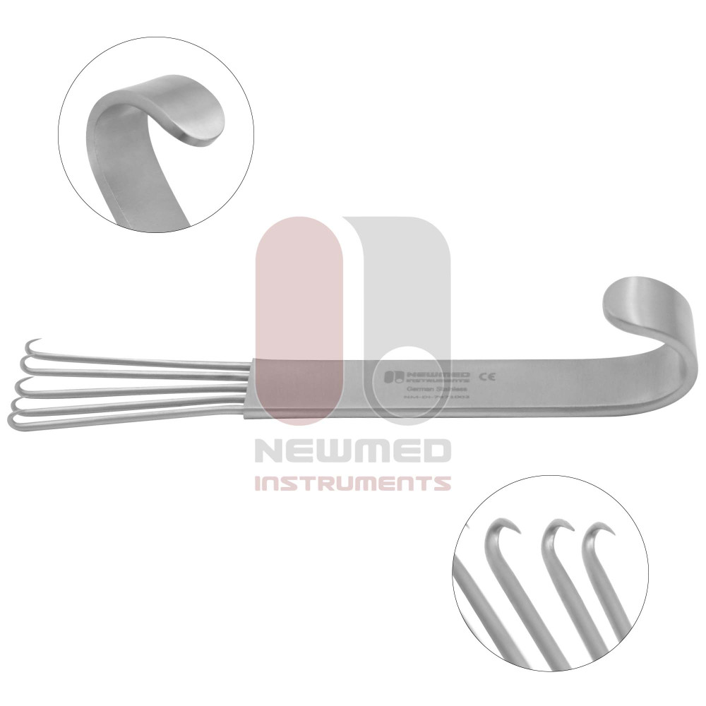 アンダーソン ベアクローリトラクター - 5本爪 | New Med Instruments